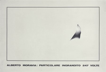 Emilio Isgrò Barcellona Pozzo di Gotto (Me) 1937 Alberto Moravia, 1973 Tela...