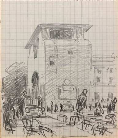 GALIELO CHINI (1873-1956) - Firenze: studio N.2, 1944