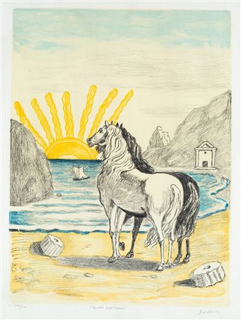 Giorgio De Chirico Cavalli Mediterranei