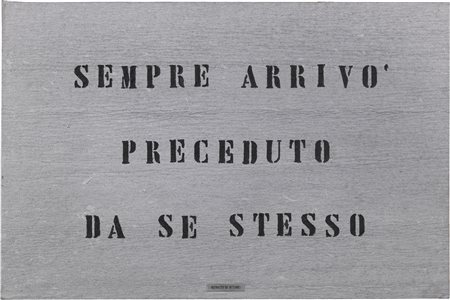 Vincenzo Agnetti Milano 1926 - 1981 Ritratto di attore, 1971 Feltro colorato...