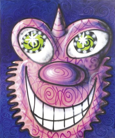 Kenny Scharf Los Angeles 1958 Powface, 1983 Acrilico e pittura spray su tela,...