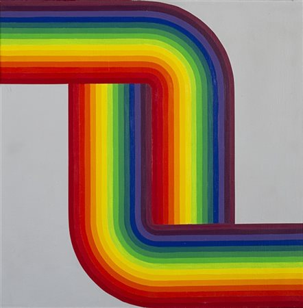 Joel Stein "Proposition chromatique I" 1975
acrilico su tela
cm 50x50
Firmato e