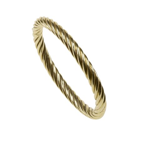 BRACCIALE RIGIDO IN ORO GIALLO, TIFFANY realizzato a cordonetto in oro...