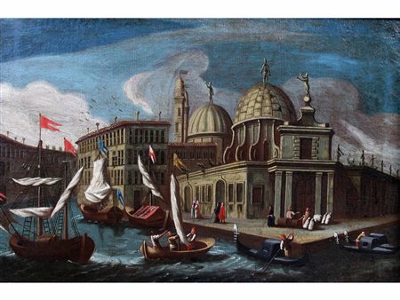 Circolo di Gabriele Bella (Venezia 1730 - 1799) Venezia Olio su tela Non...