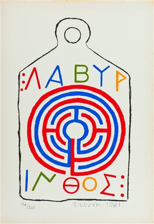 Joe Tilson Senza titolo, 1981 Litografia su carta, cm. 70x50, es. 174/360 La...