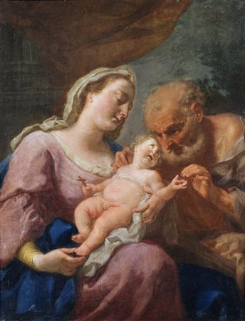 GASPARE TRAVERSI Madonna con San Giuseppe e il Bambino.