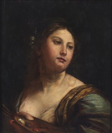 ARTISTA DEL XVIII SECOLO  Ritratto di pittrice. .