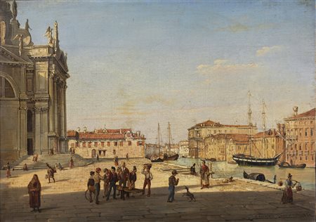 FRANS VERVLOET Veduta di Venezia, Chiesa della Salute.