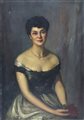 Walter Falzari 1911-1998 "Gentildonna" cm. 100x70 - olio su tela Firmato alto...