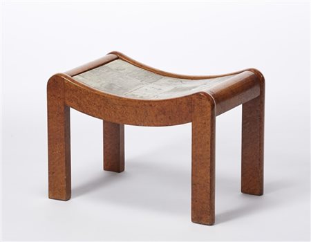 Pierre Chareau (Attribuito)
Sgabello modello "Curule SN1". Parigi, 1927-1930ca.