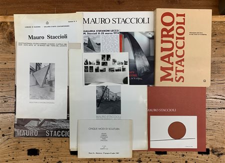 MAURO STACCIOLI - Lotto unico di 5 cataloghi