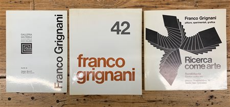 FRANCO GRIGNANI - Lotto unico di 3 cataloghi