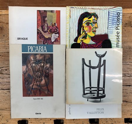 ARTISTI INTERNAZIONALI DEL PRIMO '900 - Lotto unico di 5 cataloghi (Mirò, Picabia, Braque, Vallotton, Picasso)