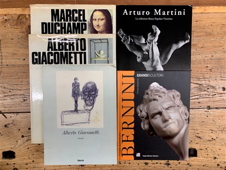 AUTORI VARI - Lotto unico di 5 monografie (Giacometti, Duchamp, Martini, Bernini)