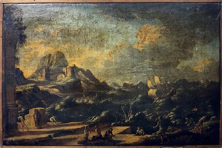 Ambito di Leonardo Coccorante (Napoli 1680.1750), XVIII Secolo. Mare in...