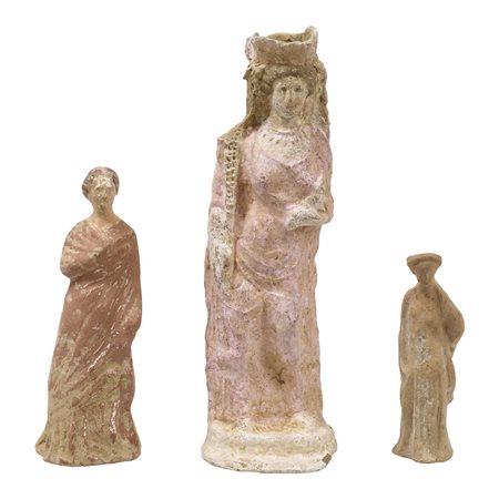 TRE STATUETTE VOTIVE DATAZIONE: III sec. a.C. e XX sec. d. C. MATERIA E...