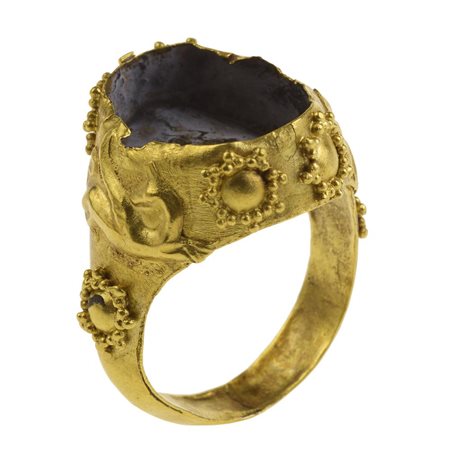 ANELLO IN ORO IN STILE ROMANO DATAZIONE: XIX sec. d. C. MATERIA E TECNICA:...