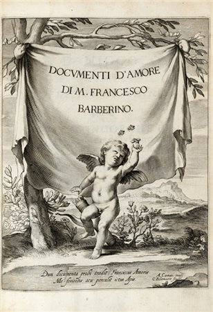 DA BARBERINO, Francesco (1264-1348) - Documenti d'amore. Roma: Mascardi, 1640.