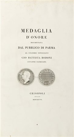 TOMMASINI Giacomo (1768-1846) - Medaglia d'onore decretata dal pubblico di Parm