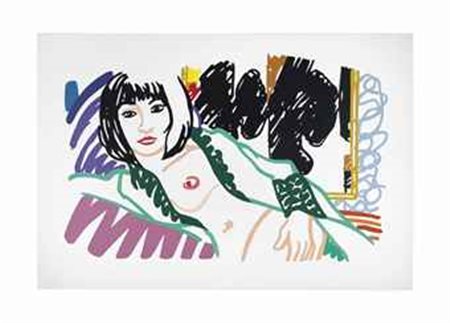 Tom Wesselmann (1931-2004) Monica in Robe with Motherwell firmato e datato...