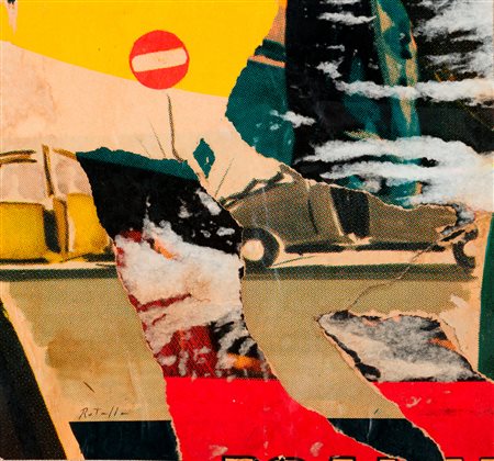 MIMMO ROTELLA (1918-2006) - Scontro, 1990