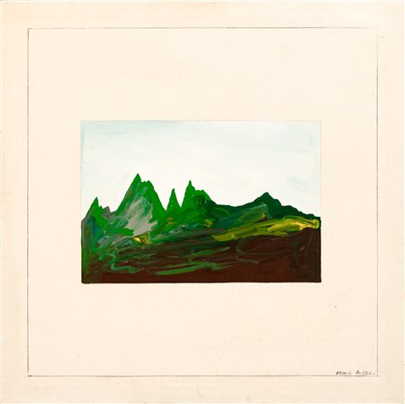 FRANCO ANGELI (1935-1988) - Paesaggio montano (Sardegna), 1971