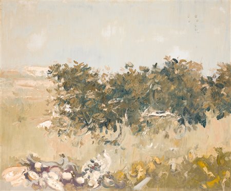 GIANCARLO CAZZANIGA (1930-2013) - Albero al poggio, 1970