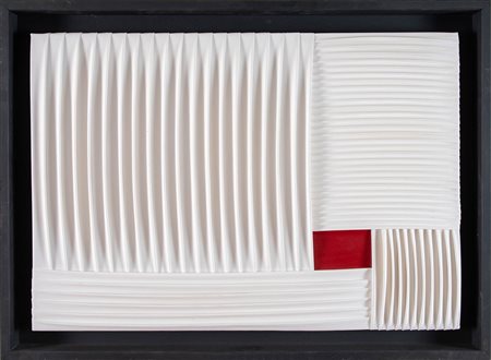 NANDO STEVOLI (Ferrara 1953). 'Pleating', 2016. Plissettatura su tavola con...