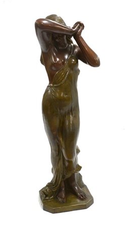 Ignoto "Nudo femminile" scultura in bronzo (h cm 112) (difetti)