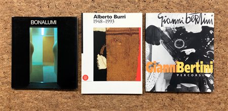 AUTORI VARI (BURRI, BONALUMI, BERTINI) - Lotto unico di 3 cataloghi: