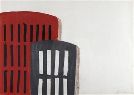 VERMI ARTURO (Bergamo 1928 - Bergamo 1988) "Senza titolo" 1982 Tempera su...