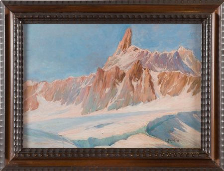 Leonardo Roda (Racconigi 1898 - Torino 1933), “Monte Cervino d’inverno”.