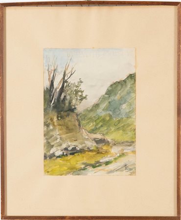 Guglielmo Pizzirani (Bologna 1886 – 1971), “Paesaggio”.