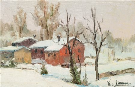 DINO LANARO (1909-1998) - Nevicata