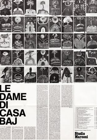 ENRICO BAJ (1924-2003) - Le dame di casa Baj, 1975