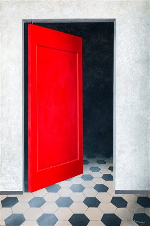 PATRIZIA LANCIANI (1941-2003) - La porta rossa, 1989