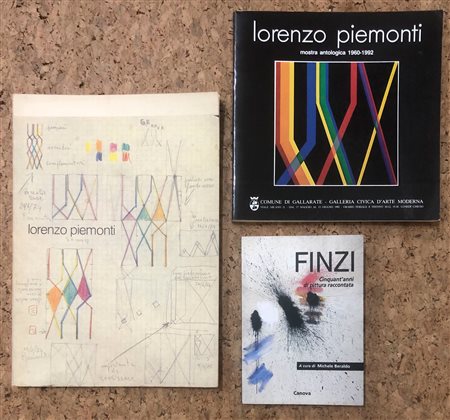 LORENZO PIEMONTI E ENNIO FINZI - Lotto unico di 3 cataloghi