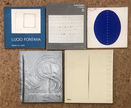 LUCIO FONTANA - Lotto unico di 5 cataloghi