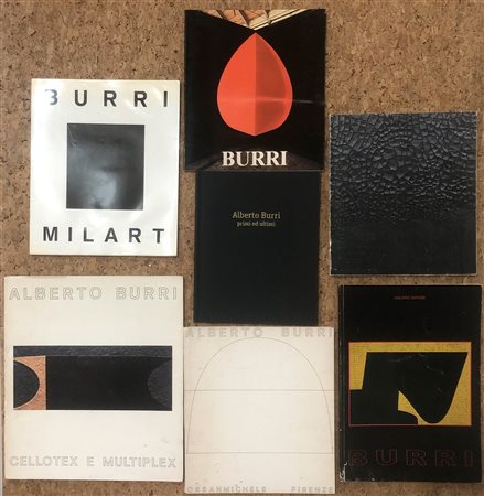 ALBERTO BURRI - Lotto unico di 7 cataloghi