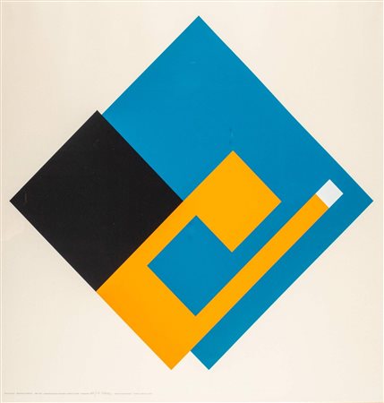 Bruno Munari (Milano 1907-1998)  - Negativo-positivo (tre fogli), 1950/'70