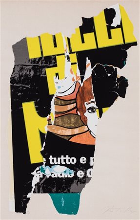 Mimmo Rotella (Catanzaro 1918-Milano 2006)  - Due fogli