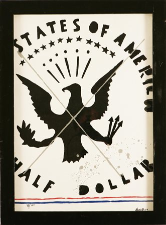 ANGELI FRANCO (1935 - 1988) Half Dollar. Litografia. Cm 50x70. Tir. 88/125 in...