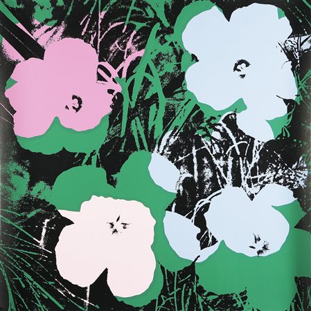 WARHOL ANDY (1928 - 1987) Flowers. Serigrafia. Cm 91x91. Al retro scritta...