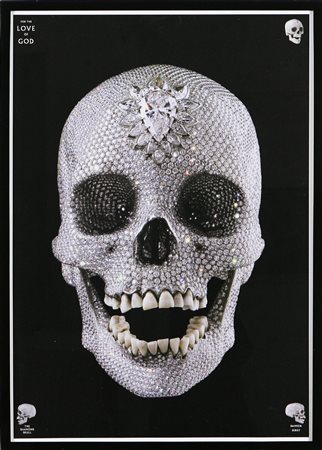 HIRST DAMIEN (n. 1965) The Diamond Skull. Poster. Cm 60x80. Cornice presente.