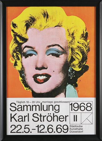 WARHOL ANDY (1928 - 1987) Poster mostra Sammlung Karl Stroher 1969....