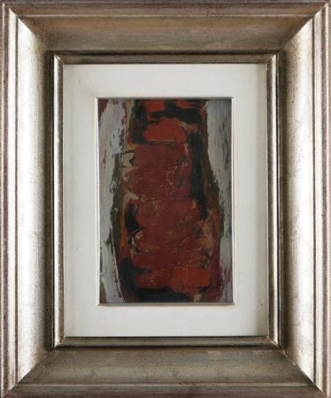 GIUNNI PIERO (1912 - 2000) Senza titolo. 1971. Olio su tela. Cm 20x30. Firma...