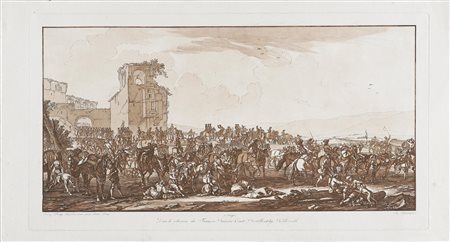 SCHMIDT JOSEPH (1750 - 1816) Seguito di un esercito. 1792. Acquatinta. Cm...