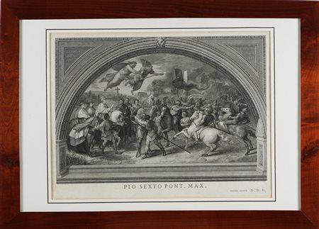 VOLPATO GIOVANNI (1733 - 1803) Attila fermato dalla visione dei SS Pietro e...