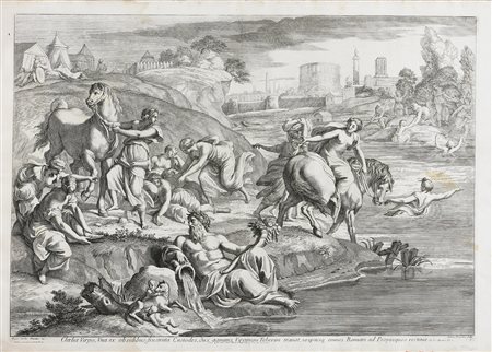 PROCACCINI ANDREA (1671 - 1734) Scena mitologica. Acquaforte. Cm 73x50,7....