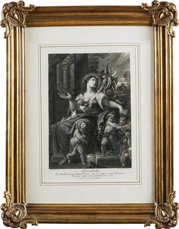 CUNEGO DOMENICO (1727 - 1803) La provvidenza. 1772. Acquaforte. Cm 44,5x59....